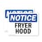 Signmission Fryer Hood, 7 in W x Rectangle, Vinyl Decal OS-2PACK-NS-D-57-L-12928 - alternate 1